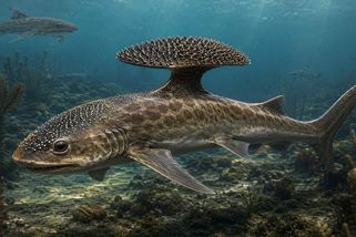 Nejpodivnější pravěký žralok: Stethacanthus nosil na zádech útvar připomínající žehlicí prkno - Médium.cz